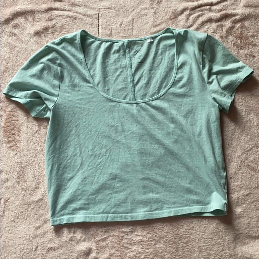 pacsun basic cropped tee